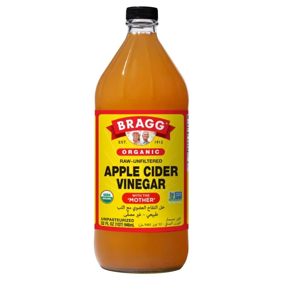 Bragg Organic Apple Cider Vinegar, Raw & Unfiltered, Unpasteurized, Non